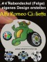 Felgen Tuning für Alfa Romeo Giulietta - Design der Nabendeckel (Radkappen der Felge)